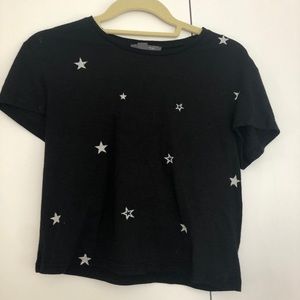 Black and white star top, good condition!!